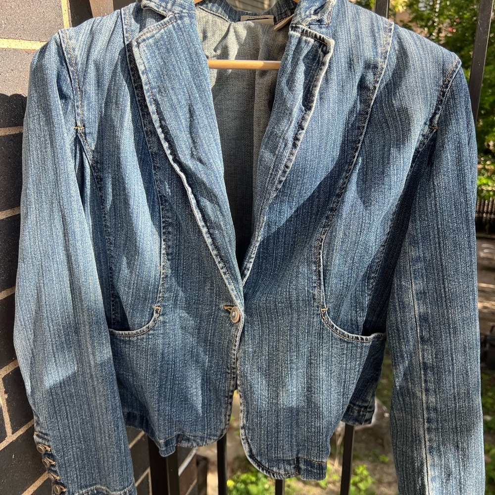Vintage Denim Jacket With Patch - image 2